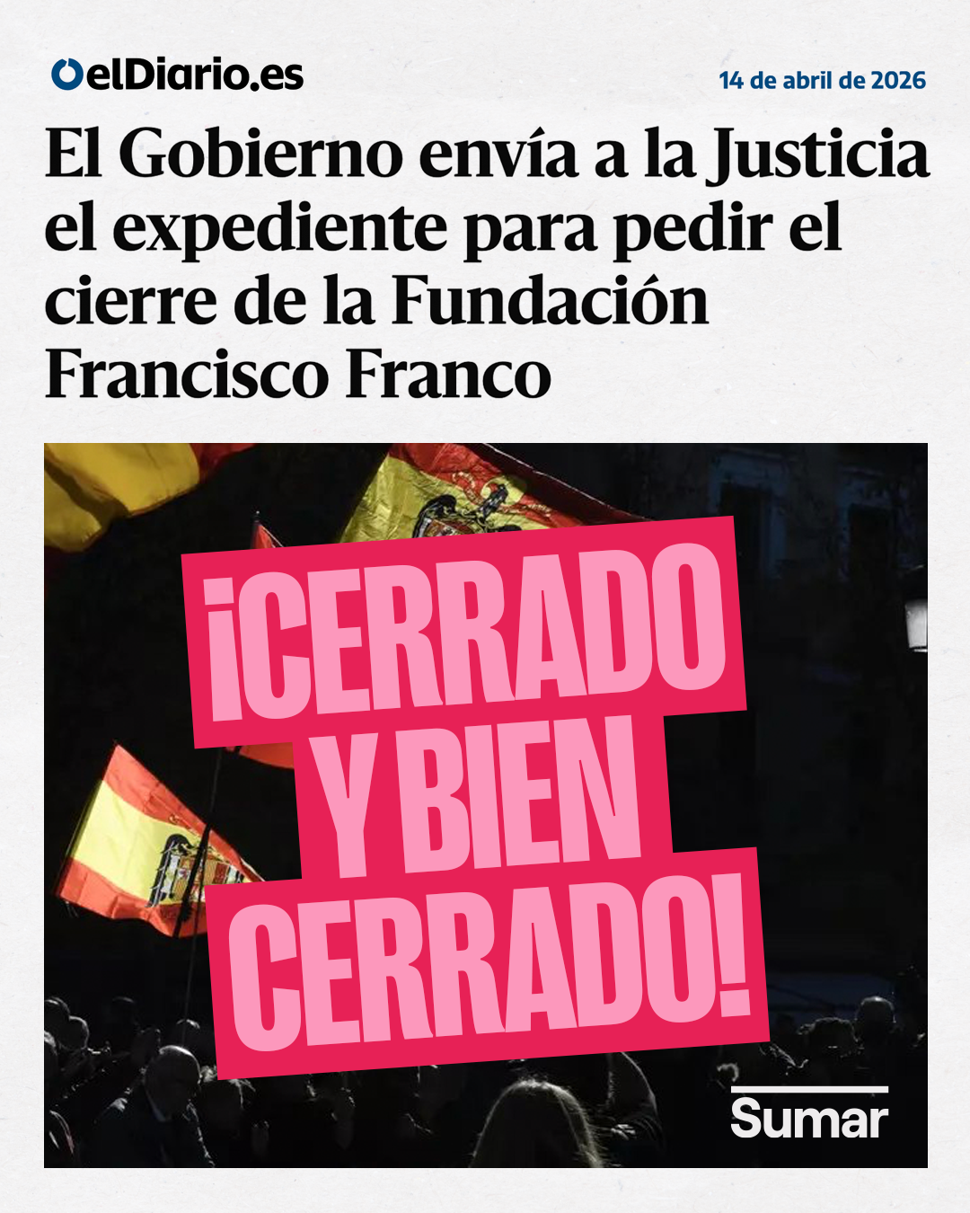 El Ministerio de Cultura firma la resolución para el cierre de la Fundación Francisco Franco